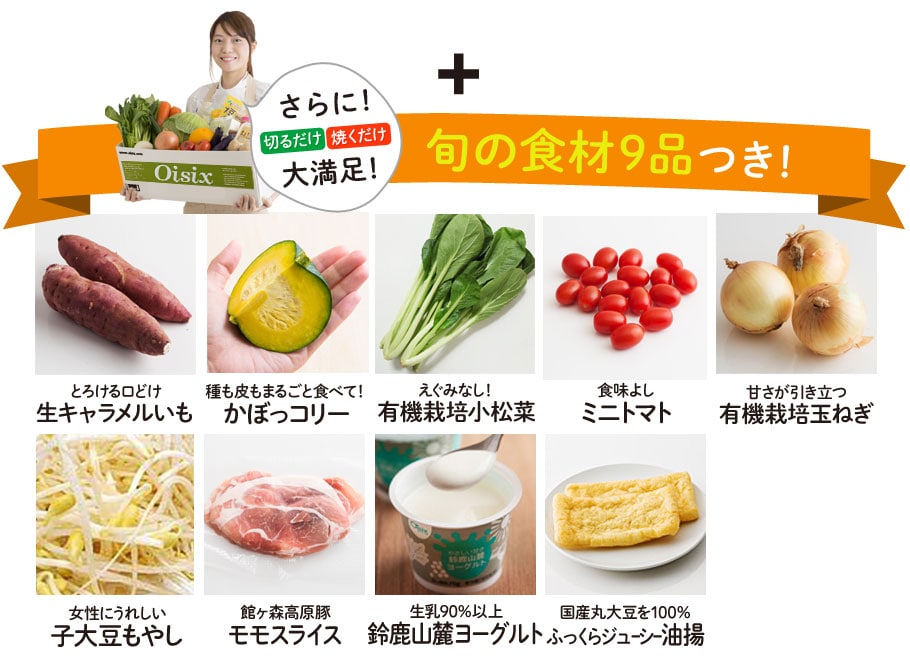 旬の食材9品つき